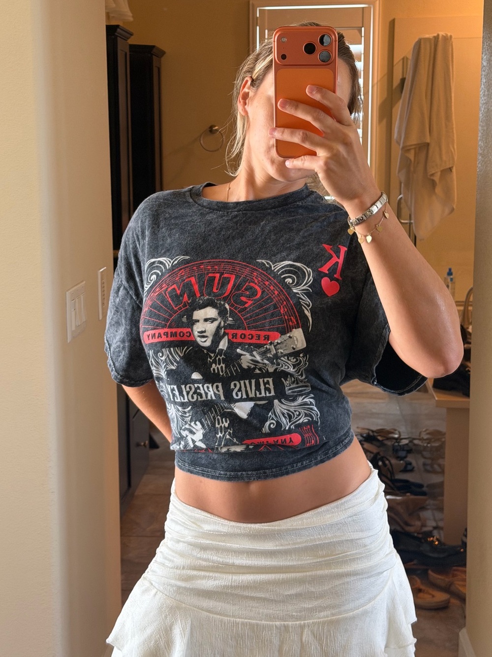 Elvis Presley Sun Records Graphic Tee XL Acid Wash Oversized Rock T-Shirt